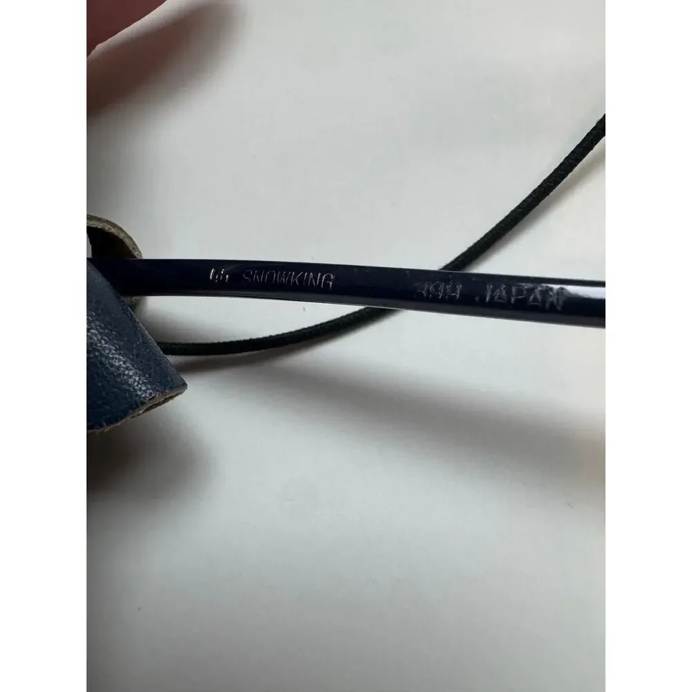 Vintage 1980s SnowKing Dark blue ski Aviator sunglasses